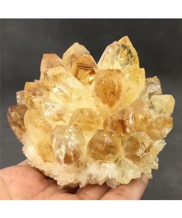Yellow Crystal Cluster Natural Quartz Cluster for Crystal Reiki Crystal Stone - Buy Online on GoSupps.com