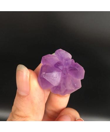 Nature Gemstones Drum Stones 5PCs +Beautiful Natural Amethyst Pyramid Quartz Crystal Cluster-dot Specimen Stone Gifts Chakra Reiki Balancing - Buy Online on GoSupps.com