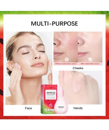 Niacinamide Serum Watermelon Glow Niacinamide Moisturize Serum Watermelon Glow Skincare with Hyaluronic Acid Glycerin Vitamin E Lightweight Hydrating Brightening Face Serum for Skin Care - Buy Online on GoSupps.com