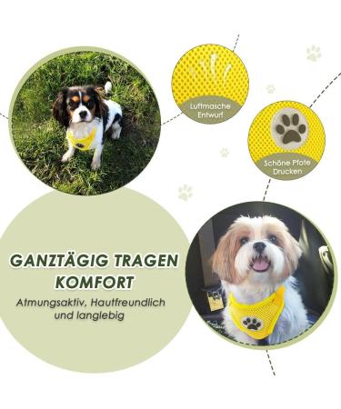 Buy Slowton Dog Harness with Seat Belt for Car - Breathable & Safe Puppy Harness for Everyday Sports - Yellow (M) - International Shipping Available - Buy Online on GoSupps.com