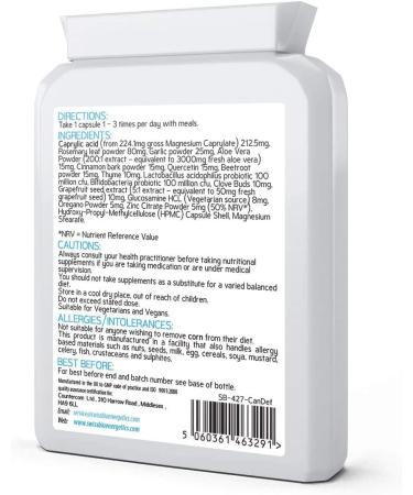 CanDefence 60 Capsules - Candida Support - Ultimate Extra Strength All-in-ONE Formulation - Buy Online on GoSupps.com