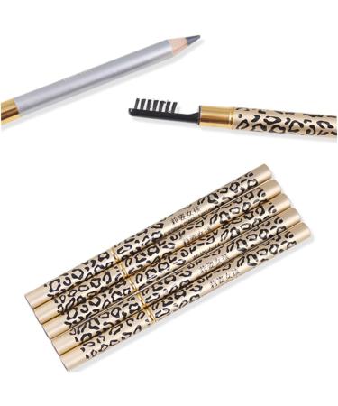 OHPHCALL 2pcs Eyebrow Pencil Brush Eyebrow Shaper Brush Brown Eyeliner Leopard Waterproof Brown Kit - Buy Online on GoSupps.com