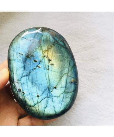 Healing Aura Crystal - Natural Blue Genuine Labrador Moonstone (90-95g) | Authentic Crystals for Wellness & Spirituality - Buy Online on GoSupps.com