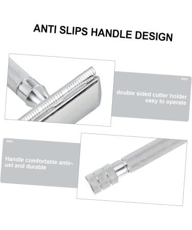 Merryhapy Rustproof Manual Razor for Men - Professional Double-Sided Straight Blade Beard Trimmer (1 Pack) - Buy Online on GoSupps.com