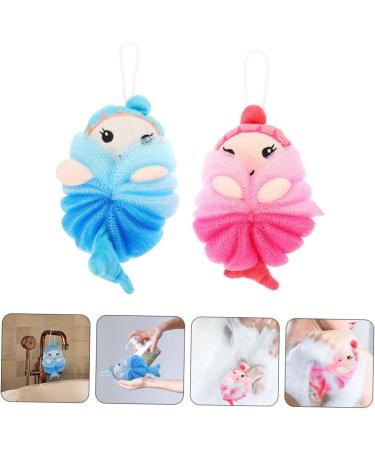 Healeved 8 Pcs Cartoon Bath Sponge Set - Kid-Friendly Exfoliating Loofah & Shower Pouf for Ultimate Clean & Fun - Buy Online on GoSupps.com