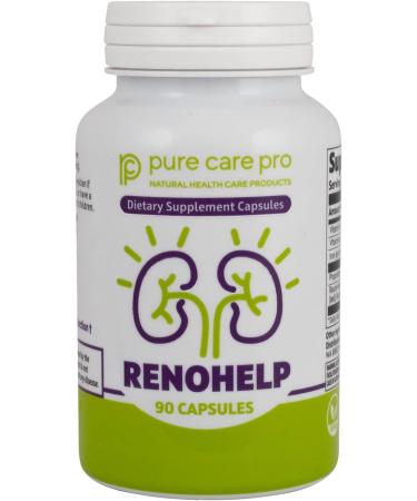 Pure Care Pro Renohelp Kidney Support Supplement - Vegan & Gluten Free (90 Capsules) - Buy Online on GoSupps.com