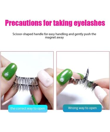3PC 4 Magnetic Eyelashes Natural Eyelash Tape Without Glue Eyelashes Can Be Reused Best False Eyelashes (Size : KS02-4Black) - Buy Online on GoSupps.com