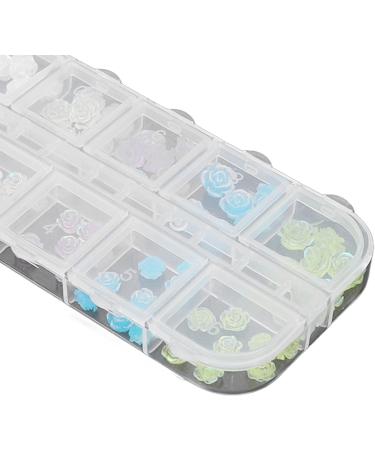 3D Cute Flower Nail Charms Nail Glitter Charm Rhinestones Ornaments Nail Art Decorations Glitter Accessories for DIY Craft Nail Art Design Manicure Decor - Buy Online on GoSupps.com