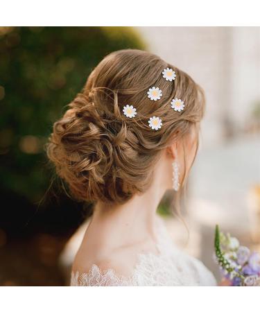 YISSION 20Pcs Mini White Daisy Flower Hair Clips for Girls & Women - Cute Wedding Hair Barrettes - Buy Online on GoSupps.com