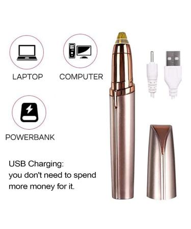 Precision Electric Eyebrow Trimmer for Women | Painless Portable Hair Removal for Eyebrows Lips & Nose - Buy Online on GoSupps.com