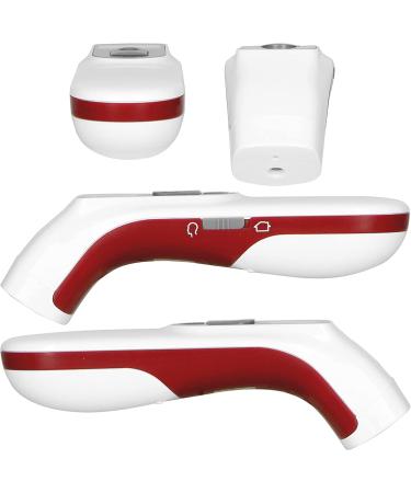Alecto BC38 Contactless Infrared Thermometer - Baby & Adult Forehead Thermometer - Surface & Liquid Measurement - Easy to Use - White/Red - Buy Online on GoSupps.com
