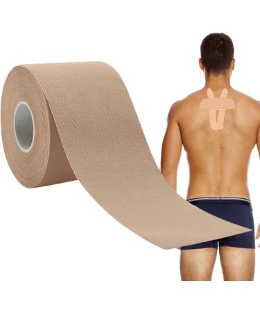 Sports Tape 5m Length Elastic Sports Tape | Waterproof Latex Sports Body Tape Used for Joints and Muscles Sports Tape Sports Recovery and Support Black - Buy Online on GoSupps.com