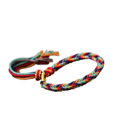 Oralgo's traditional hand -woven colorful bracelet fashionable hand -woven bracelet with five symbolic improvements for everyday use