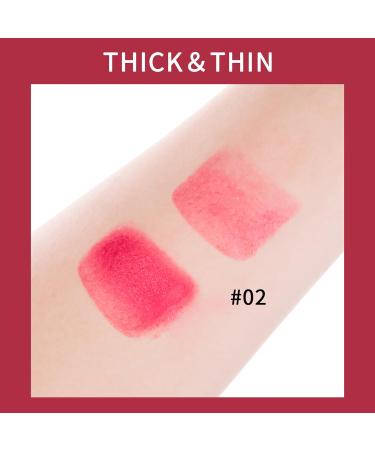 Waterproof Cream Blush Stick - Cherry 02# - Long-Lasting & Lightweight Formula - Buy Online on GoSupps.com