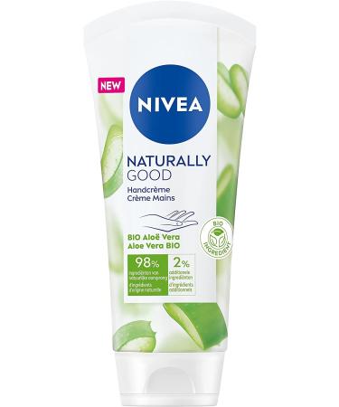 NIVEA NATURALLY GOOD Cr me pour les mains Aloe Vera (1 x 75 ml) Soin hydratant avec 98% d ingr dients d origine naturelle Cr me mains hydratante et r paratrice