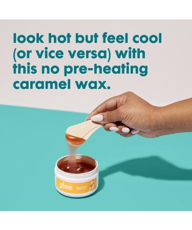 Glee Caramel Body Wax Starter Kit for Women - Safe & Microwave-Free - Candy Scent - 5.29oz (28 piece) - Buy Online on GoSupps.com