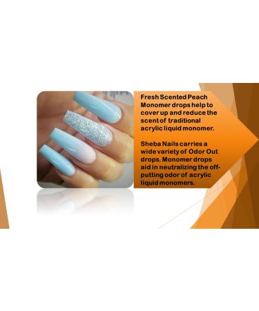 SHEBA NAILS Odor Out Acrylic Liquid Neutralizer 1/2oz - Peach Scent - Reduces Monomer Odor for Nail Enthusiasts | International Shipping Available - Buy Online on GoSupps.com