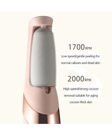 Electric Foot Grinder Foot exfoliator USB Charging Smooth Foot Care Pedicure Tool for Removing callose Cracked and Dry Dead Skin with Two Replacement Rollers and USB Cable - Buy Online on GoSupps.com