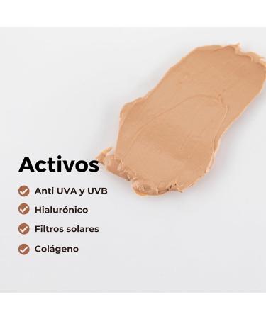 Lourdes Moreno Facial Sunscreen SPF 50+ with Color 50 ml Anti-Dark Spot and Anti-Pollution Cream for Daily Use Water-Resistant Natural Coverage Good Face Effect Conceals Dark Circles - Buy Online on GoSupps.com