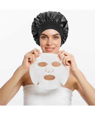 Buy GREVOSEA 3-Piece Satin Bonnet Set | Silk Hair Protection for Women & Girls | Night Sleeping Hood for Curly & Black Hair - Buy Online on GoSupps.com