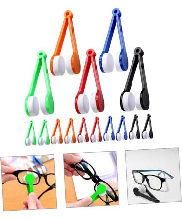 FRCOLOR 15pcs Portable Eyeglasses Cleaning Clips & Cloth - Mini Glasses Cleaner Tool for Eyeglasses Worldwide Shipping - Buy Online on GoSupps.com