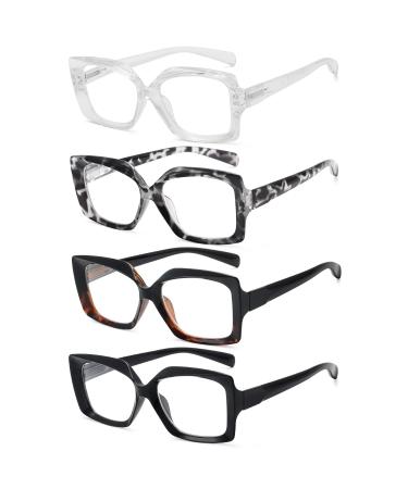 Eyekepper 4 Pack Reading Glasses for Women Reading - Ladies Readers +1.50 4pcs-mix 1.5 x