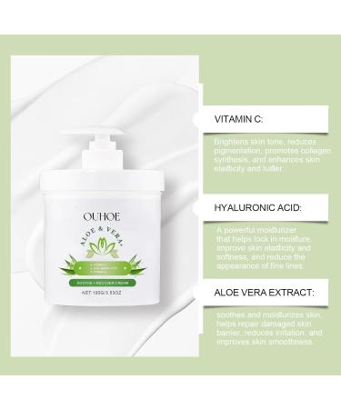 OLLZPJFPK Aloe Vera Firming Moisturizer Gentle Moisturizing Facial Skin Glowing Hydrating Moisturizing Cream - Buy Online on GoSupps.com