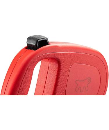Buy Ferplast Flippy One Dog Leash for Large Dogs up to 35 kg - 5m Retractable Roller Leash with One-Button Lock - Red - Buy Online on GoSupps.com