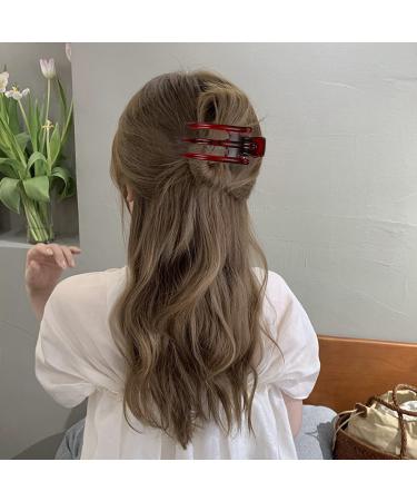 Aaiffey Alligator Clips for Hair - 3Pcs Women's French Curved Medium Hair Clips - Buy Online on GoSupps.com