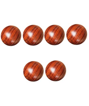 Fomiyes 6 Stk solid wood massage ball baoding balls made of wood roll roller for practice deep fabric massage devices for feet gymnastics balls balls for muscle massage practice baod fasciitis hand hand