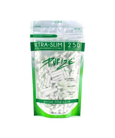 PURIZE 18403 Activated Carbon Filter-Xtra Slim Size-5 x 50 PE Bags 250 Filters Activated Carbon White