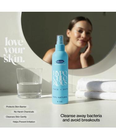 Hypochlorous Acid Spray for Face and Skin Facial Cleanser | 8oz Face Mist Hypochlorous Acid Spray for Skin Acne Rash Eczema Wound | Antimicrobial Facial Cleanser Acne Sprays Smart Skincare 8 Fl Oz (Pack of 1) Blue - Buy Online on GoSupps.com