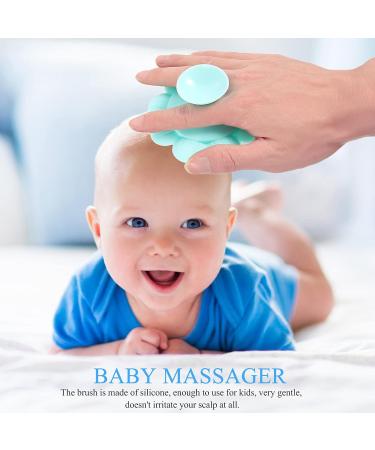 Green Baby Hair Brush & Scalp Massager for Kids - Gentle Exfoliation, Dandruff Removal & Hair Washing - Newborn to Toddler - Buy Online on GoSupps.com