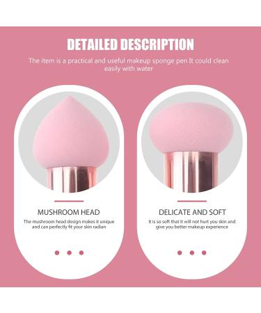 3PCS Makeup Sponge Set with Handle | Beauty Cosmetics Puff Sponge for Liquid Cream Foundation | Facial Foundation Sponges - Buy Online on GoSupps.com