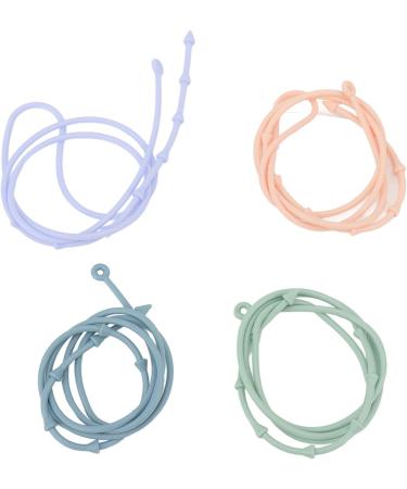 Vgeby Baby Bei ring Set - 4 Colorful Nuby Silicone Teething Rings for Infants with Tactile Training Features - Buy Online on GoSupps.com