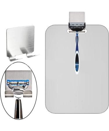 Shower Mirror Flat Rectangle Shape Fogless Shower Mirror Prevent Fog Film Wall Hanging Bathroom Mirror with Hook Rope Shower Makeup Accessories for Men and Women - Buy Online on GoSupps.com