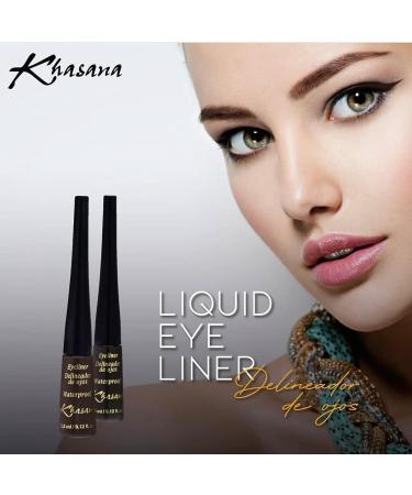 Khasana Waterproof Liquid Eyeliner 3 Dark Brown - Long-Lasting Formula for Smudge-Free Definition - Buy Online on GoSupps.com