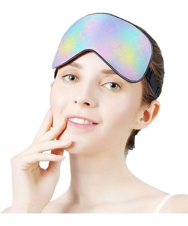 Buy Fish Scale Skin Print Sleep Mask for Women | Adjustable Eye Shades with Elastic Strap | International Shipping - Buy Online on GoSupps.com