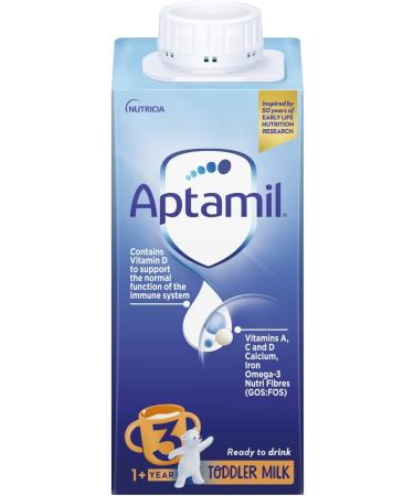 Aptamil 3 Toddler Baby Milk Ready to Drink Liquid Formula 1-3 Years 200ml - Pack of 1 - Buy Online on GoSupps.com