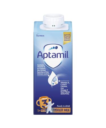 Aptamil 3 Toddler Baby Milk Ready to Drink Liquid Formula 1-3 Years 200ml 200 ml (Pack of 1)