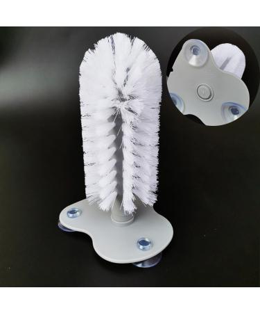 MEISO 2Pcs Turtle Brush Turtle Shell Cleaning Brush with Three Suction Cup Adsorbed on The Side Wall of The Aquatic Turtle Tank Tortoise Accessories Turtle Supplies with Small Brush - Buy Online on GoSupps.com