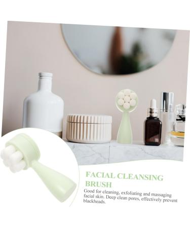 OHPHCALL Face Brush Silicone Exfoliating Pad Facial Cleaning Brush Face Massage Brush Travel Shave Soap Face Scrubber Brush for Massaging Skin Face Wash Silica Gel Household Facial Cleanser - Buy Online on GoSupps.com
