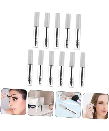 DRESSOOS 11pcs Eyelash Tube Lip Gloss Wand Tube Refill Mascara Tubes Refillable Mascara Tube White Plastic - Buy Online on GoSupps.com