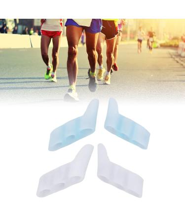 Soft Silicone Little Toe Separator - 8 Pairs | Breathable 3-Hole Overlapping Toe Protector for Scuff Protection - Buy Online on GoSupps.com