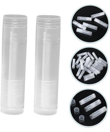 TOVINANNA 100pcs Empty Lipstick Tube Lip Plumper Gloss Clear Bulk Tubes Clear Lip Balm Travel Rotatable Pp - Buy Online on GoSupps.com