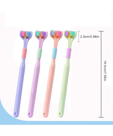 3-Page Macaron Toothbrush Set for Autism | Soft Bristles & All-Sides Cleaning | 3-Piece for Kids & Adults - International Shipping Available - Buy Online on GoSupps.com