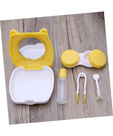 Gleavi 2 Piece Cartoon Case Container - Cute Mini Holder Storage for Glasses & Travel - Yellow - Buy Online on GoSupps.com