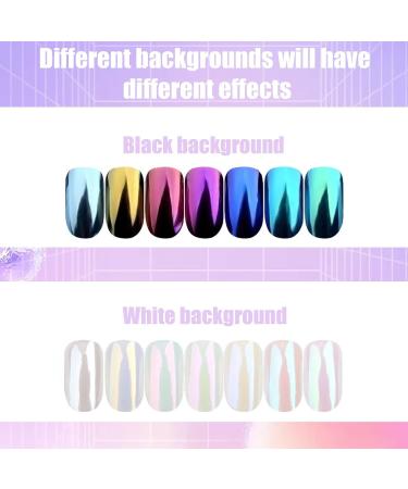 Chameleon Chrome Nail Powder Set - Aurora Mirror Effect Pigment for DIY Nail Art - Buy Online on GoSupps.com