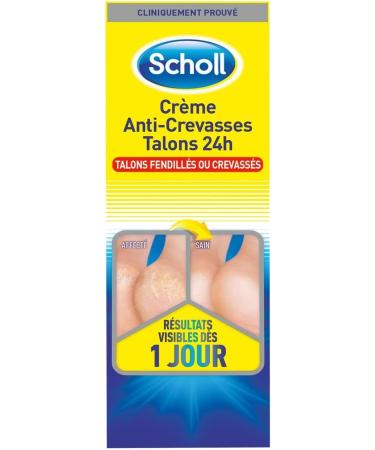 SCHOLL Pack containing 1 anti-cracking heel cream 60 ml + 1 intense nutrition cream 75 ml - pack of 3 packs - Buy Online on GoSupps.com