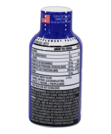 Stacker 2 Blue Raspberry B12 Energy Shot - 12 Pack | Boost Energy & Focus - Buy Online on GoSupps.com